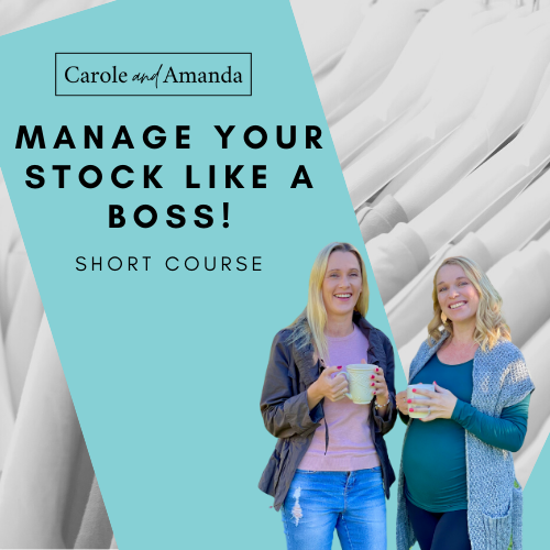 Carole and Amanda Manage your stock like a BOSS
